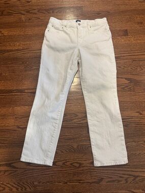 J Crew Slim Boyfriend Jeans in White Size 29